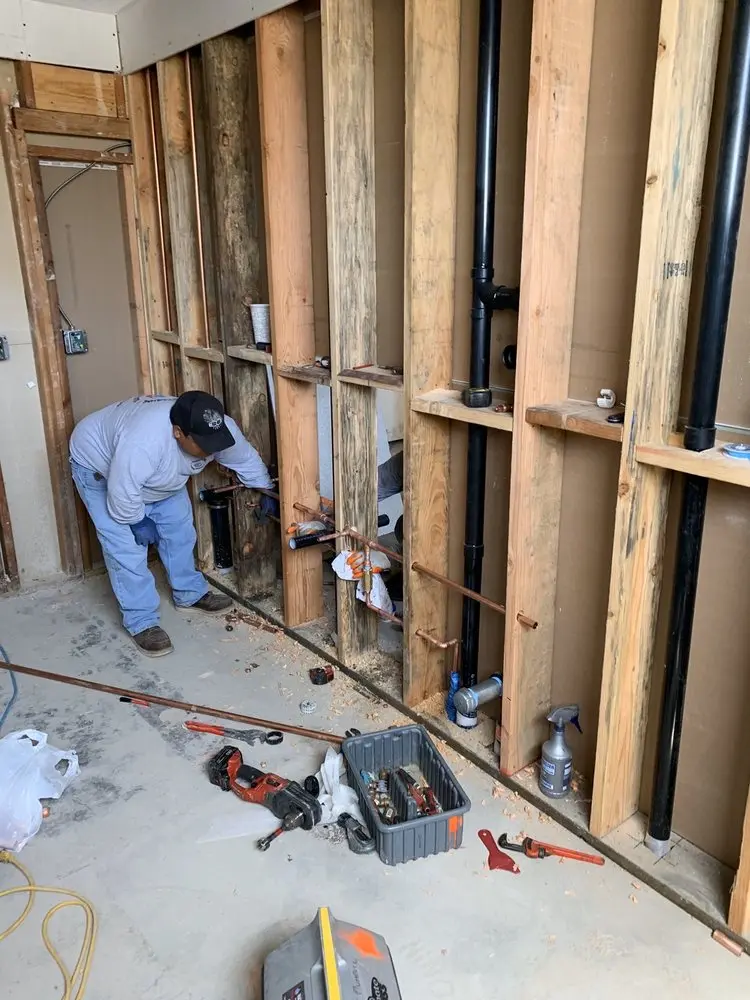Commercial rough-in plumbing for Water Heater Replacement in Fruitridge Manor